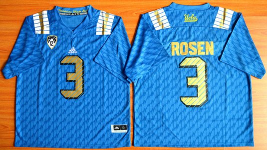 Maillot De Basket NCAA UCLA Bruins Josh Rosen 3 College Football Bleu